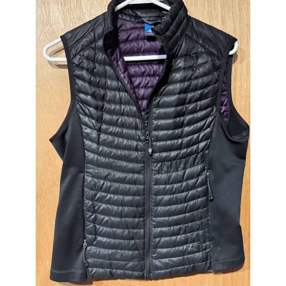 Eddie Bauer First Ascent EB800 Black Pertex Quantum Quilt Goose Down Vest Sm